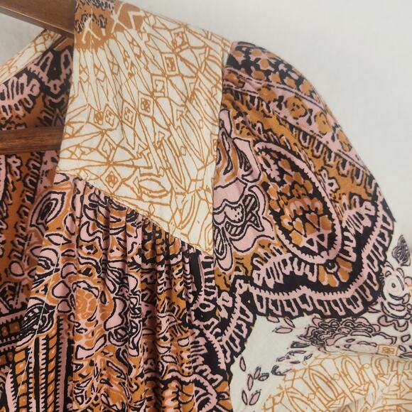 Free People Mexicali Rose Maxi Dress Women’s SZ SM EUC Dusty Rose - Picture 9 of 16